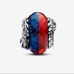Brand new authentic Pandora ice fire murano charm